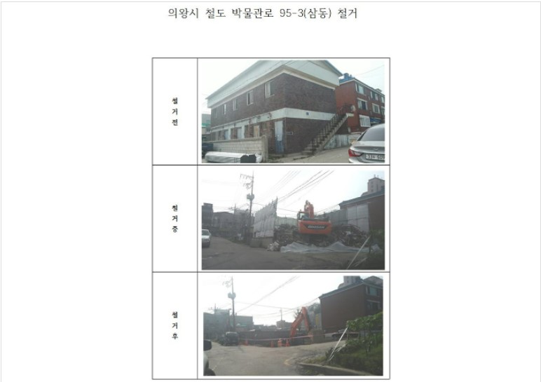 의왕시 사옥 철거 공사 포트폴리오 이미지